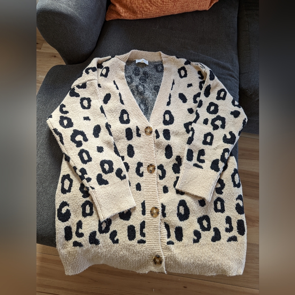 Leopard Print Sweater (Long) - image 2